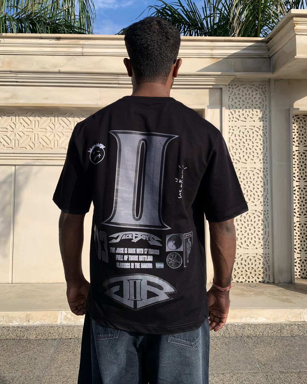 Travis Scott Jackboys- Oversized Premium Unisex Tshirt | Black